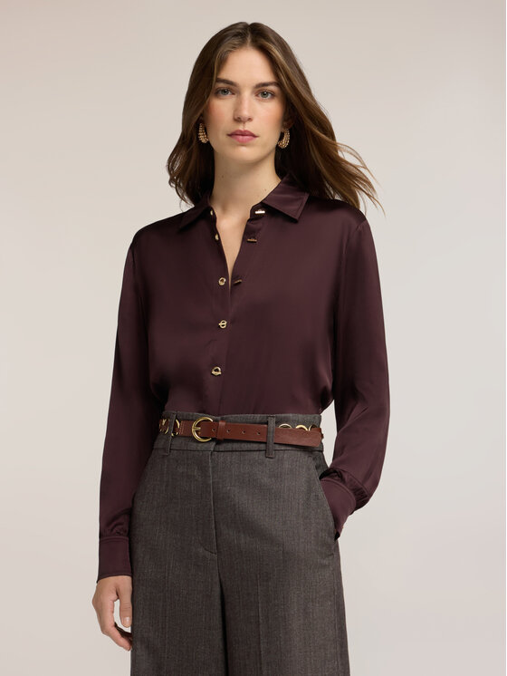 Motivi Motivi Koszula 5001Q001032N022 Brązowy Regular Fit