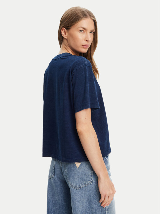 Guess Jeans Guess Jeans T-Shirt W5GI20 KCTG1 Granatowy Regular Fit