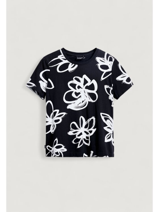 Desigual Desigual T-Shirt TS_COLORADO Μαύρο Shirt Fit