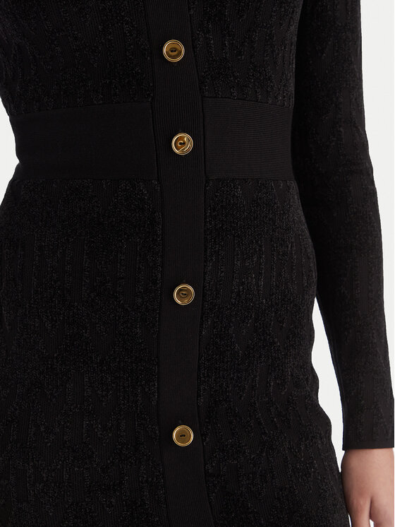 Marciano Guess Marciano Guess Трикотажна сукня 5BGK04 5661Z Чорний Slim Fit