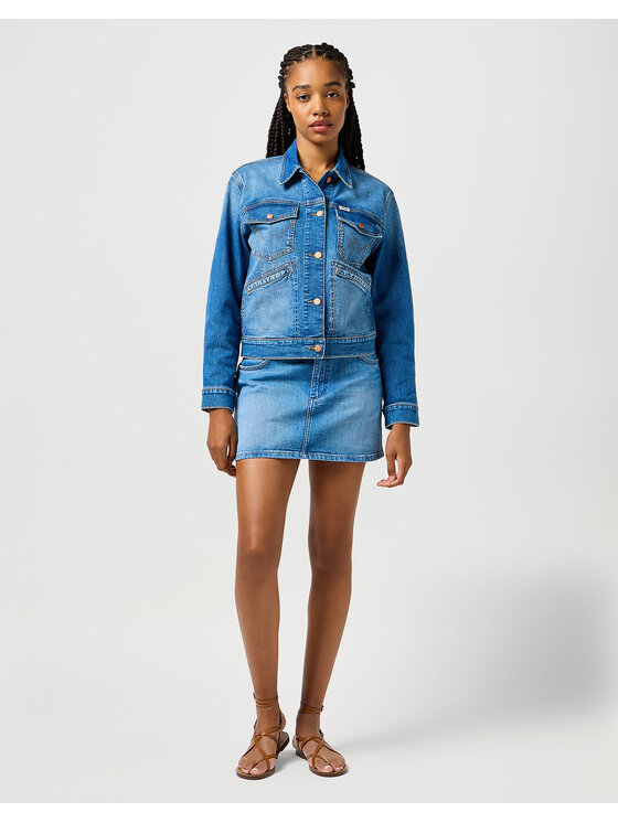 Wrangler Wrangler Giacca di jeans 112362616 Blu Regular Fit