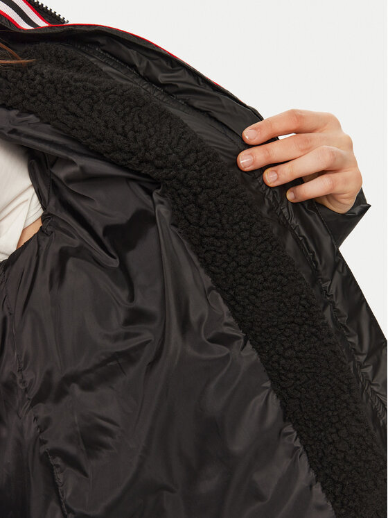 Hunter Hunter Пухено яке HARW1295242 Черен Regular Fit