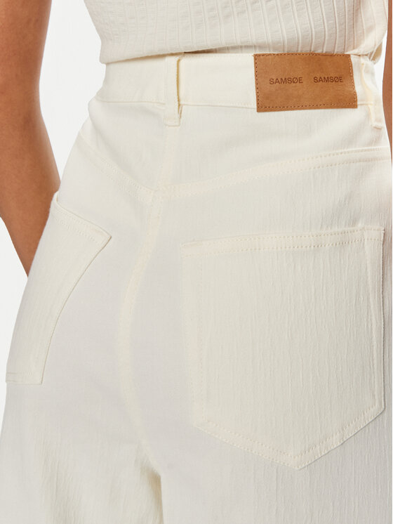 Samsøe Samsøe Samsøe Samsøe Jeansy Sashelly F24100025 Écru Wide Leg