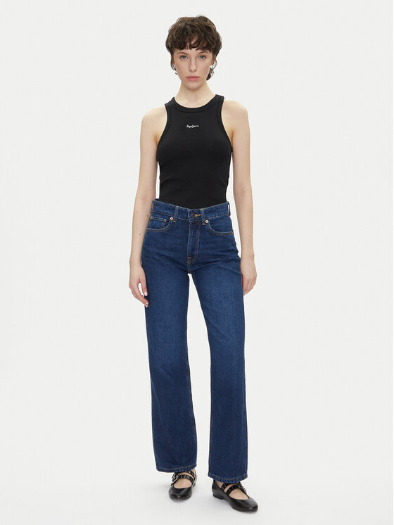 Pepe Jeans Pepe Jeans Top Marian PL506035 Czarny Slim Fit