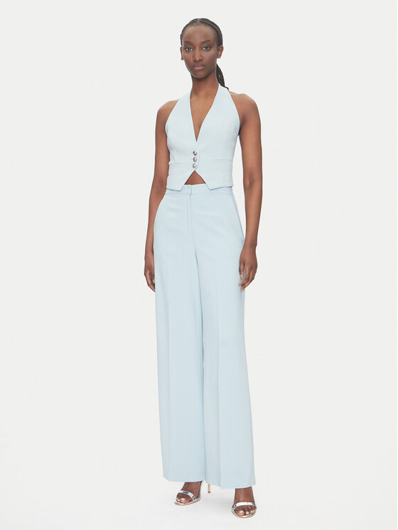 PINKO PINKO Spodnie materiałowe Pergamino 100331 A20Q Błękitny Regular Fit