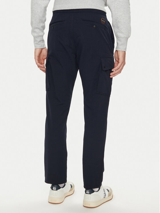 Napapijri Napapijri Pantaloni di tessuto M-Broc NP0A4IK3 Blu scuro Regular Fit