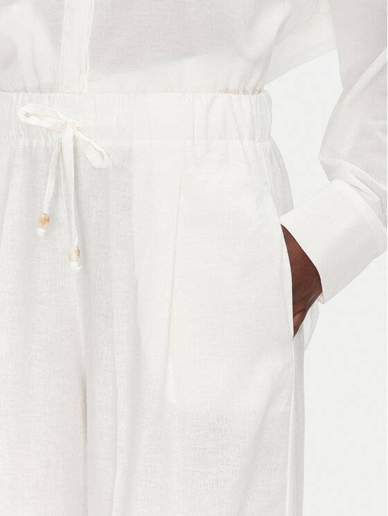 ACCESS FASHION ACCESS FASHION Pantaloni palazzo 53-5087-133 Alb Wide Leg