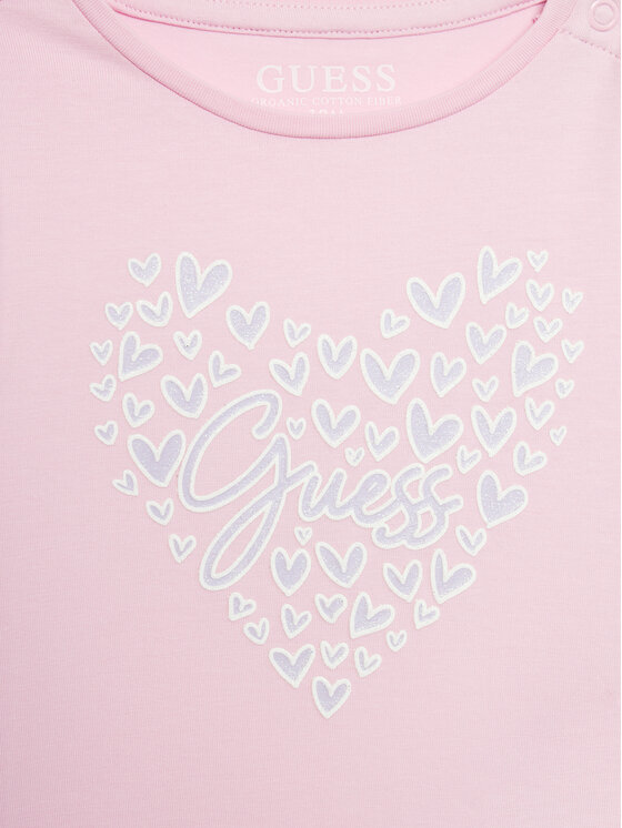 Guess Guess Тишърт A4GI01 K6YW4 Розов Regular Fit