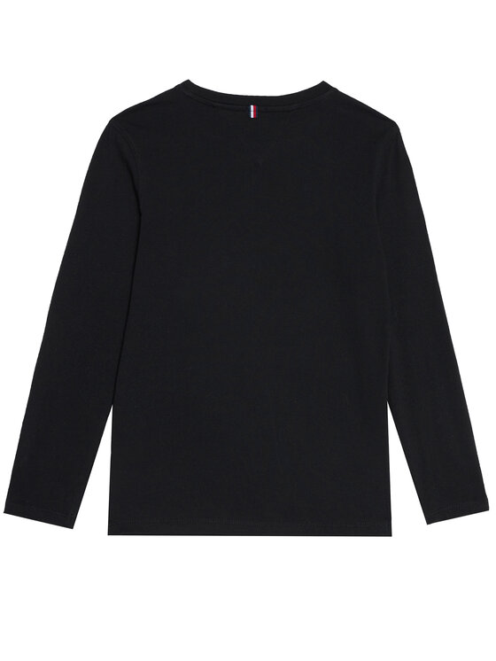 Tommy Hilfiger Tommy Hilfiger Μπλουζάκι KB0KB04141 S Μαύρο Regular Fit