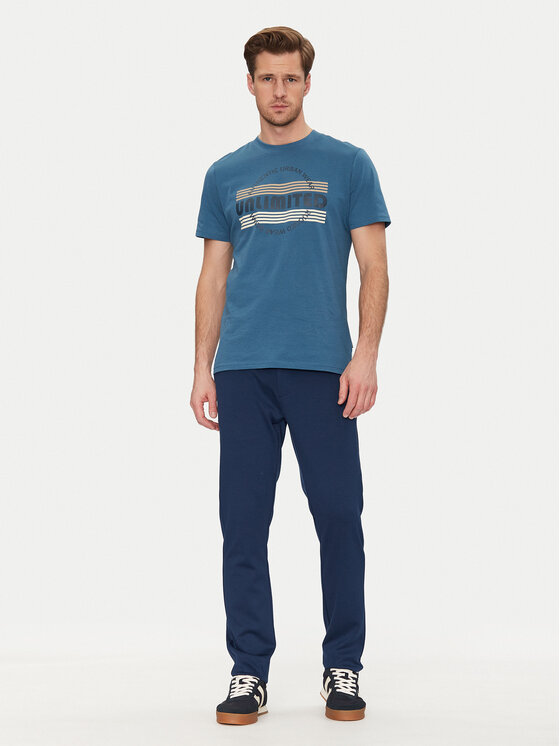 Blend Blend Hlače iz tkanine 20717828 Modra Slim Fit