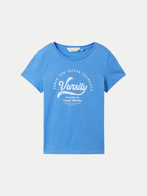 Tom Tailor Denim Tom Tailor Denim T-Shirt 1040185 Μπλε Regular Fit