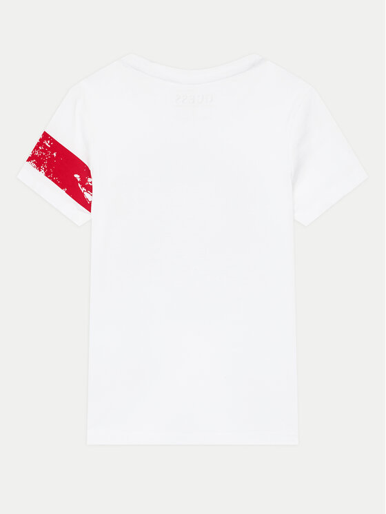 Guess Guess T-Shirt N4YI04 K8HM4 Biały Regular Fit