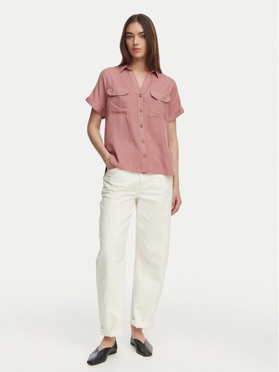 Vero Moda Vero Moda Košeľa Bumpy 10310139 Ružová Regular Fit