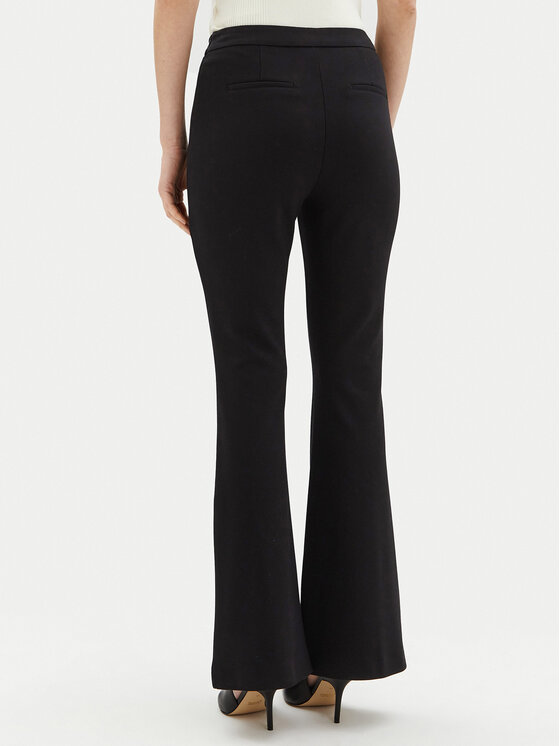 Motivi Motivi Bavlnené nohavice P040Q003468N Čierna Flare Fit
