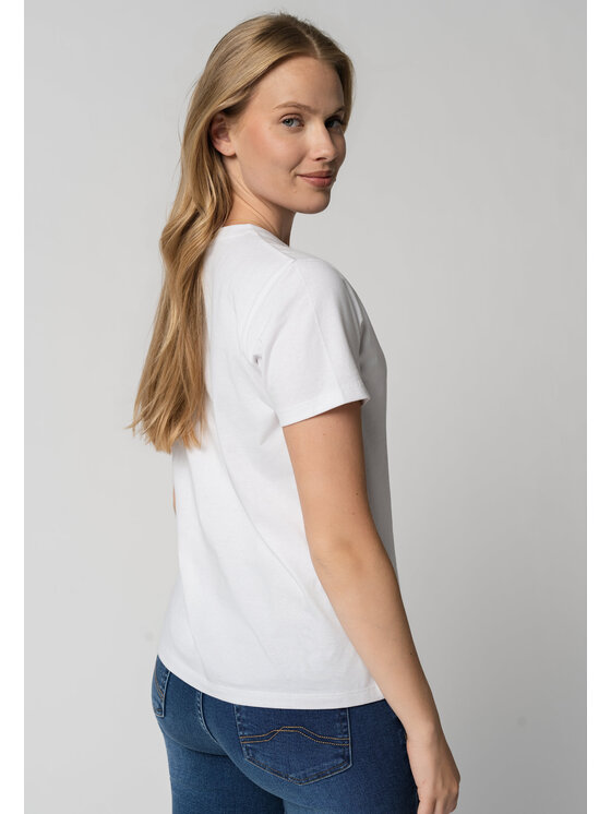 Volcano Volcano T-Shirt T-ENJOY Biały Regular Fit