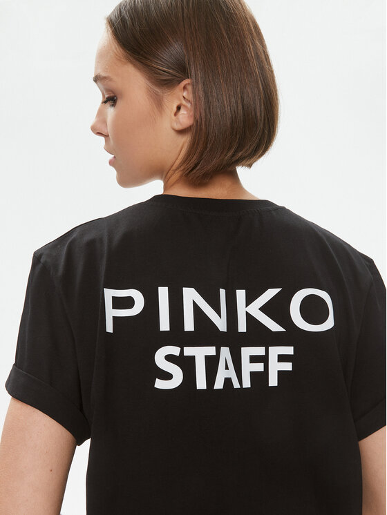 PINKO Pinko T-särk 102346 A1CY Must Regular Fit