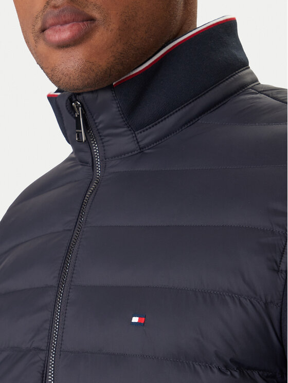 Tommy Hilfiger Tommy Hilfiger Prechodná bunda Mix Media Ess MW0MW41329 Tmavomodrá Regular Fit