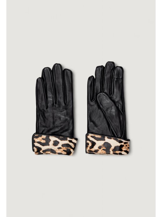 Pieces Pieces Guanti da donna Pcjeora Smart Leather Gloves Nero