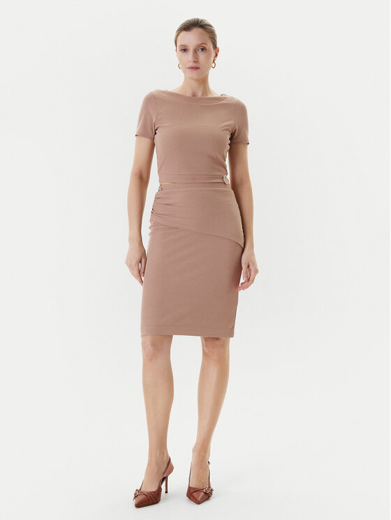Guess Guess Тишърт W5YP14 KAQL2 Бежов Regular Fit