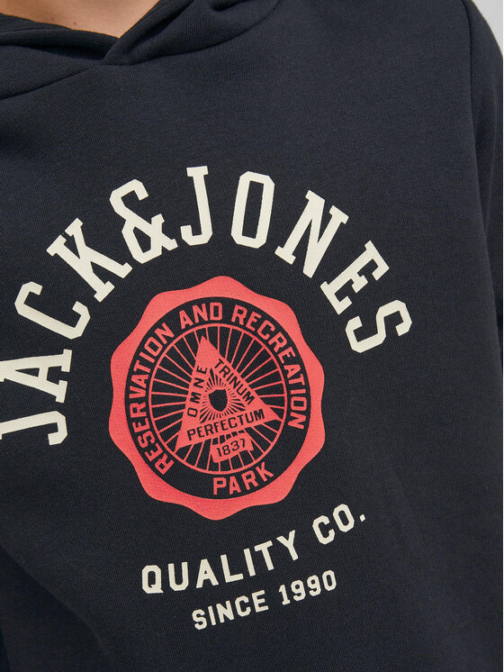 Jack&Jones Junior Jack&Jones Junior Majica dugih rukava Logo 12212287 Crna Regular Fit
