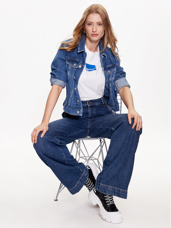 Karl Lagerfeld Jeans Karl Lagerfeld Jeans T-Shirt 231J1706 Biały Regular Fit