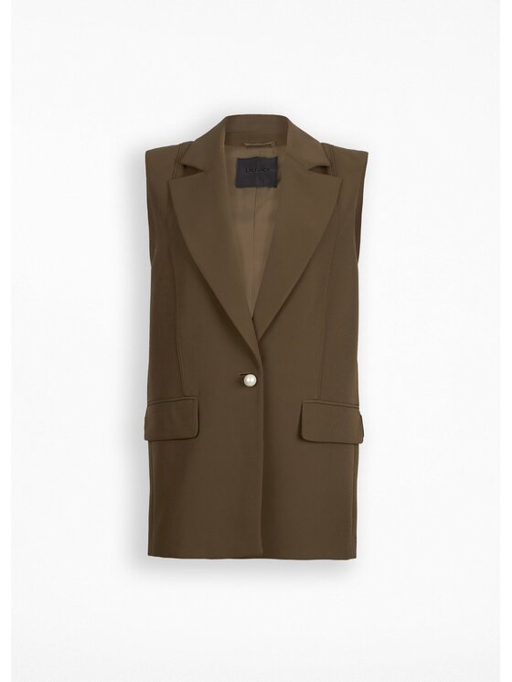 Liu Jo Liu Jo Gilet CF5048T2200X070A Verde Regular Fit