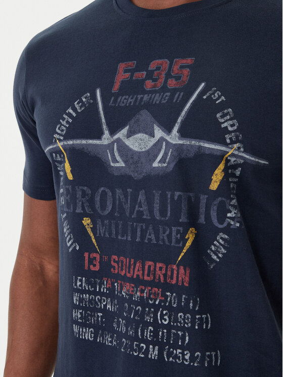 Aeronautica Militare Aeronautica Militare Тишърт 261TS2536UJ00641 Тъмносин Regular Fit