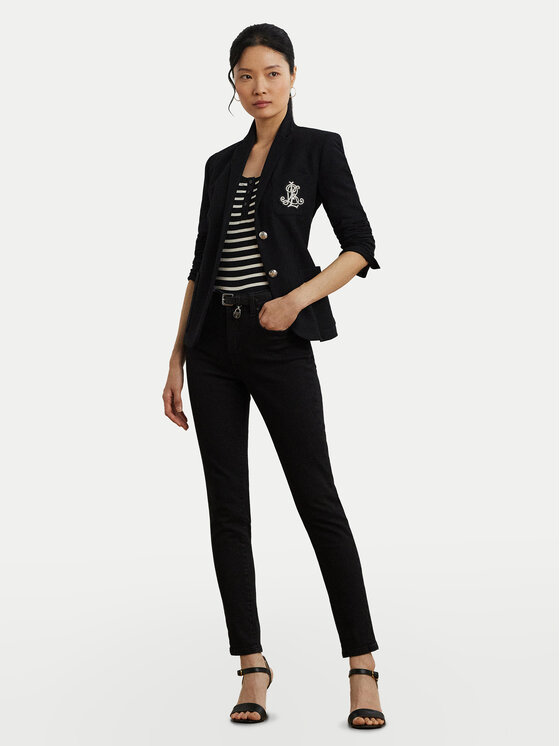 LAUREN RALPH LAUREN LAUREN RALPH LAUREN Bluzka 200971086002 Czarny Slim Fit