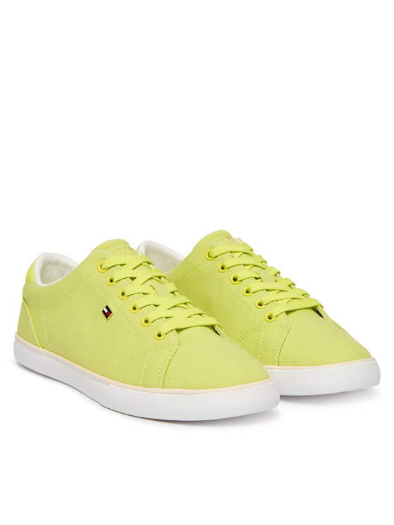 Tommy Hilfiger Tommy Hilfiger Teniszcipő Th Low Profile Vulc Canvas FW0FW09102 Sárga