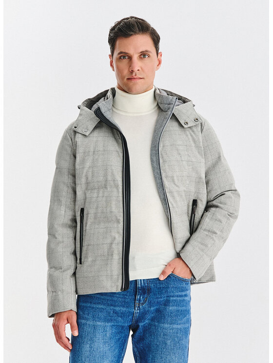 Pako Lorente Pako Lorente Kurtka zimowa P25WF-5X-016 Szary Classic Fit