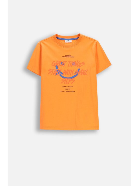 Coccodrillo Coccodrillo T-Shirt WC6143203RBJ-006 Pomarańczowy Regular Fit