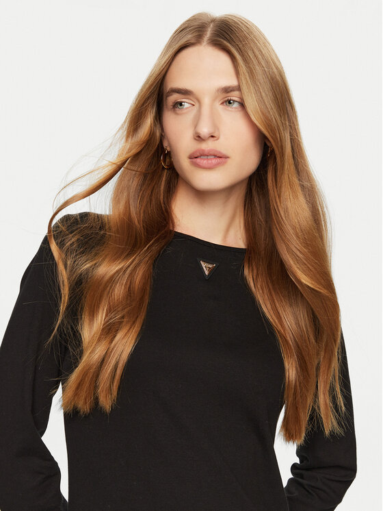 Guess Guess Vsakodnevna obleka V4BK00 KCHQ1 Črna Regular Fit