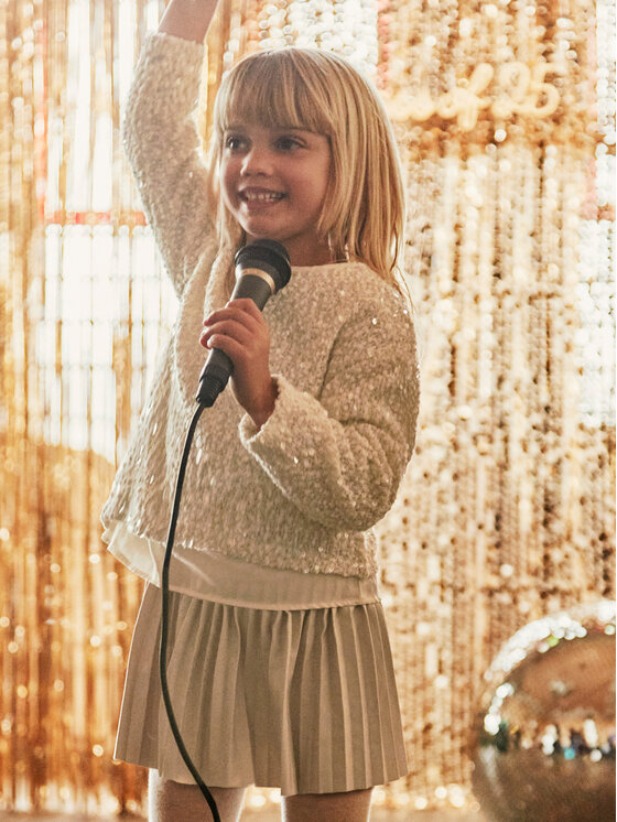 Mayoral Mayoral Kasdieninė suknelė 4925 Smėlio Regular Fit