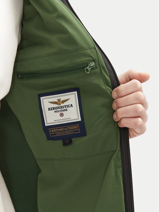 Aeronautica Militare Aeronautica Militare Kurtka przejściowa 251AF498F559 Zielony Regular Fit