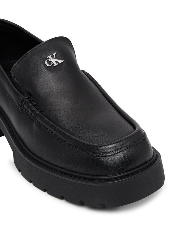 Calvin Klein Jeans Calvin Klein Jeans Slipper Chunky Cupsole Ru Patch Lth YW0YW01862 Schwarz