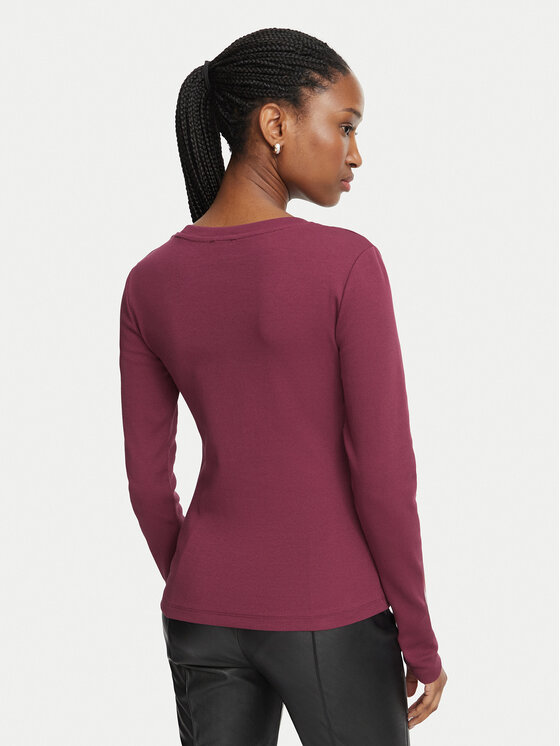 Fracomina Fracomina Särkpluus FP26WT3034J40101 Bordoopunane Slim Fit