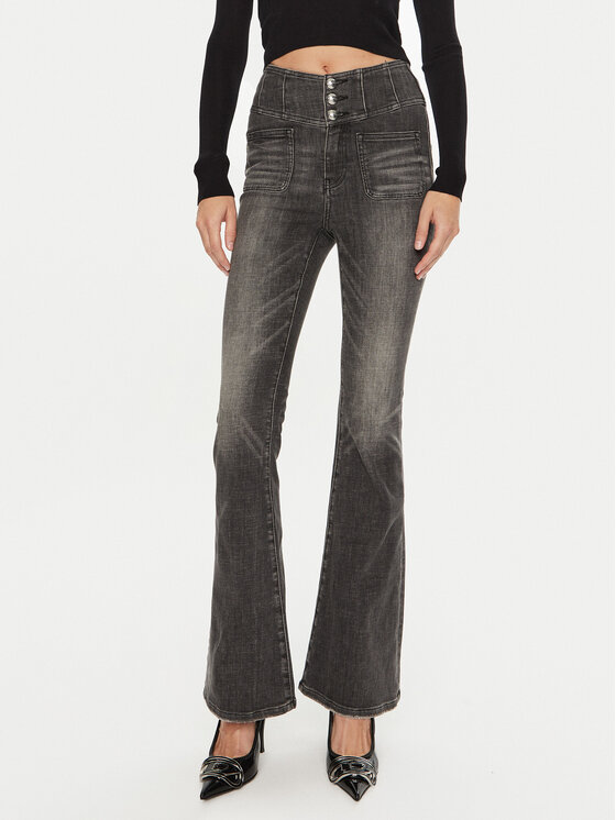 Miss Sixty Džínsy 6L3JJ2670200 Sivá Flare Fit
