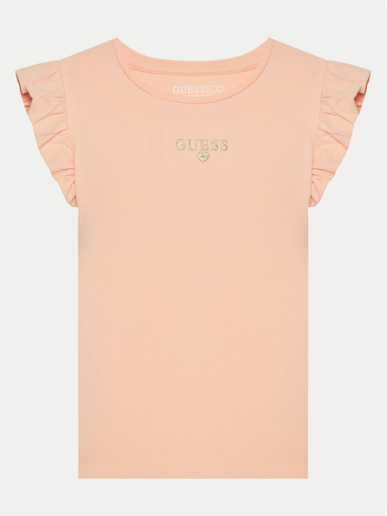 Guess T-krekls K5RI26 K6YW4 Oranžs Regular Fit