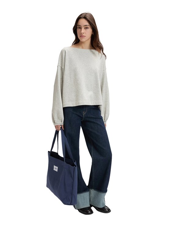 Lee Lee Bluza 112379421 Szary Relaxed Fit