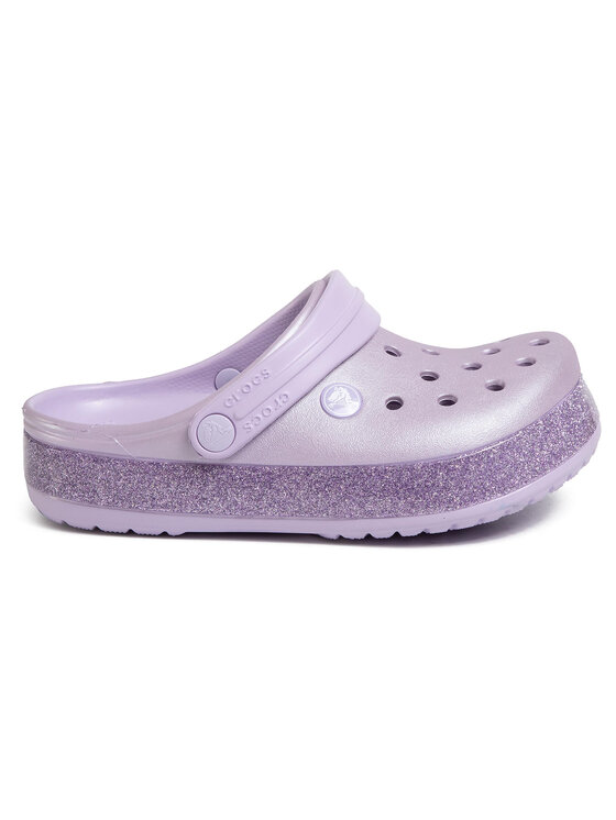 Crocs Șlapi Crocband Glitter Clog K 205936 Violet | Modivo.ro
