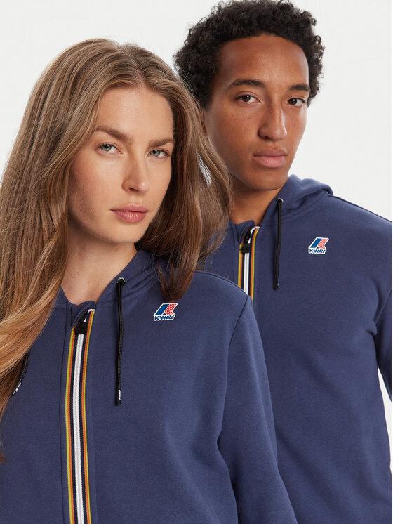 K-Way K-Way Pulóver Arnel K4115ZW Sötétkék Regular Fit