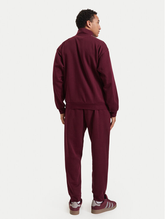 adidas adidas Trenirka 3-Stripes Fleece KY2282 Bordo rdeča Regular Fit