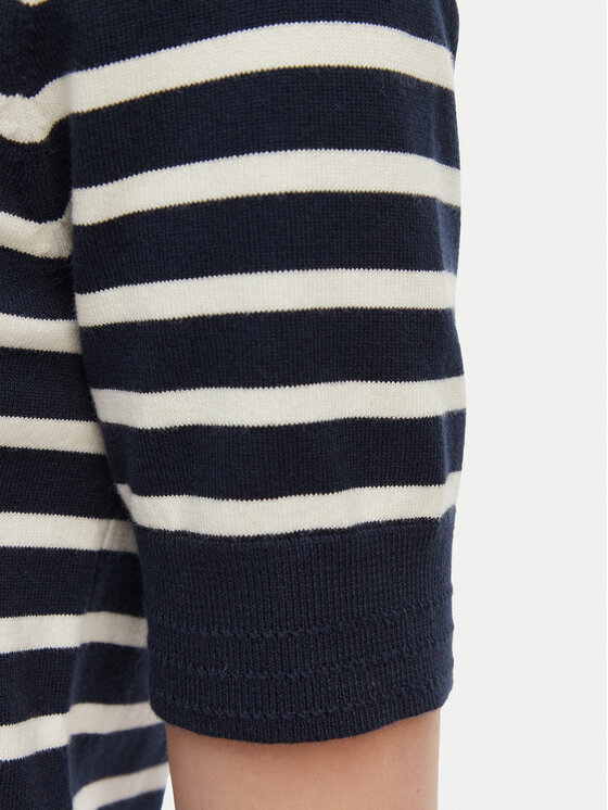 Tommy Hilfiger Tommy Hilfiger Pulover WW0WW49705 Bleumarin Slim Fit