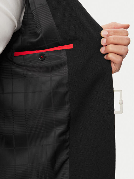 HUGO HUGO Піджак Hans 263X 50565557 Чорний Slim Fit