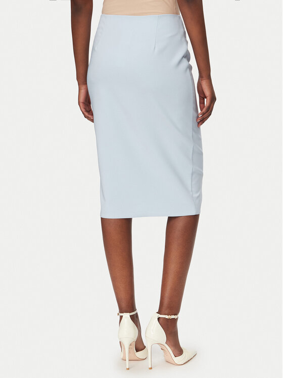 Rinascimento Rinascimento Pouzdrová sukně CFC0127985003 Světle modrá Slim Fit