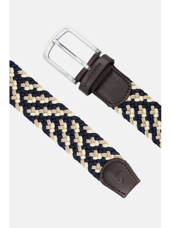 Lancerto Lancerto Pasek Męski Pleat PS090124000024 Granatowy