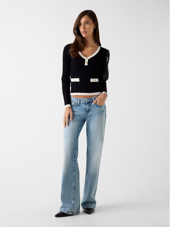 Guess Guess Пуловер 180588 Черен Classic Fit