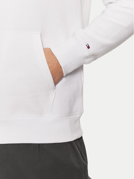 Tommy Hilfiger Tommy Hilfiger Mikina MW0MW39050 Bílá Regular Fit