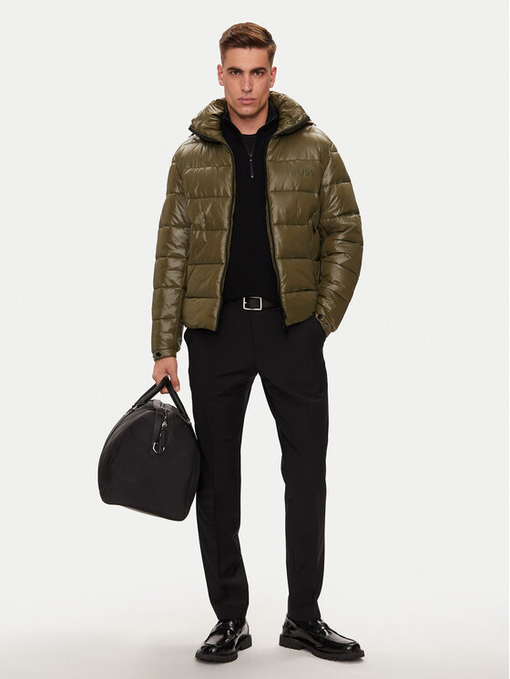 BOSS BOSS Geacă de iarnă H-Calando1 50520200 Verde Regular Fit