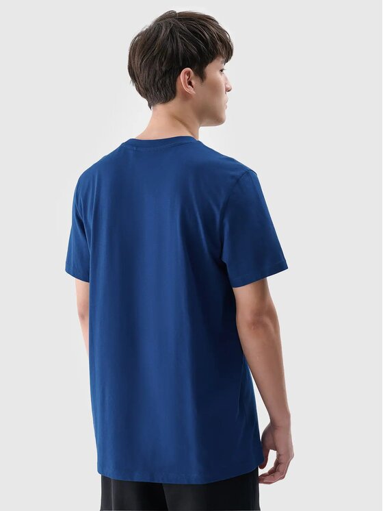 4F 4F T-Shirt 4FWMM00TTSHM2257-46S Zielony Regular Fit